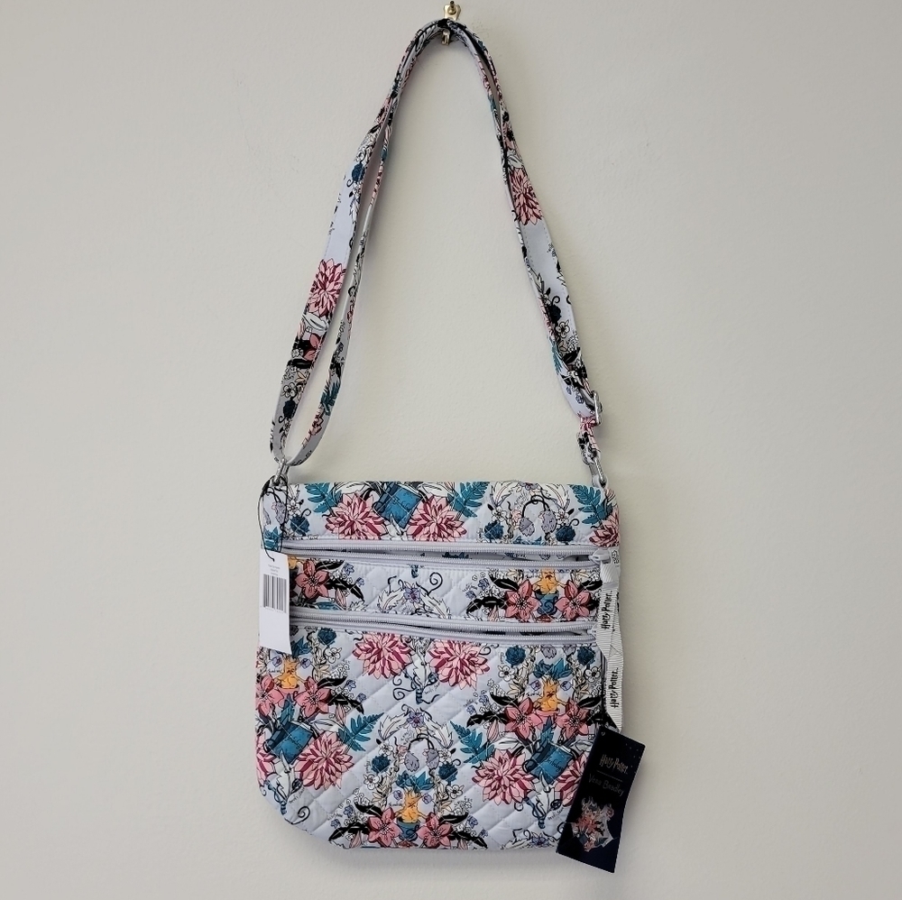 Vera Bradley Harry Potter Herbology Triple Zip Hipster crossbody bag